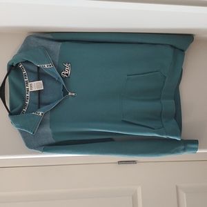 Pink pullover half zip